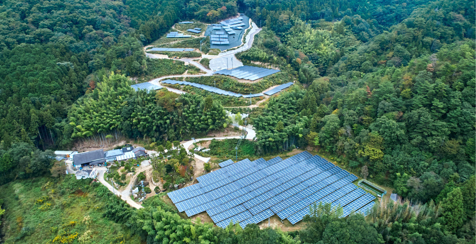 エネパーク高松発電所を上から見た写真